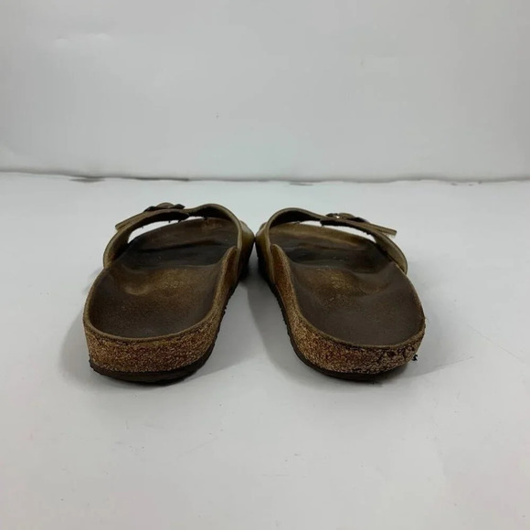 Birkenstock Womens Madrid Sand Color Leather Comfort Single Strap Sandals Sz 7.5 - Picture 10 of 16